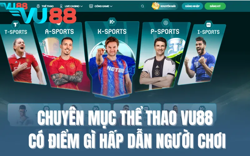 Chuyên mục thể thao VU88 có điểm gì hấp dẫn người chơi